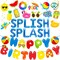 Splish Splash Birthday Bash Party Supplies Splish Splash Balloons Beach Happy Birthday Banner Summer Pool Party Hanging Swirls for Boys Hawaiian Summer Pool Beach Party Decorations